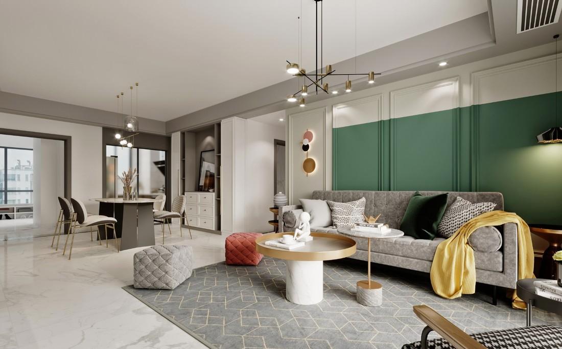 北欧现代风家居,精致收纳与色彩碰撞的完美融合-9