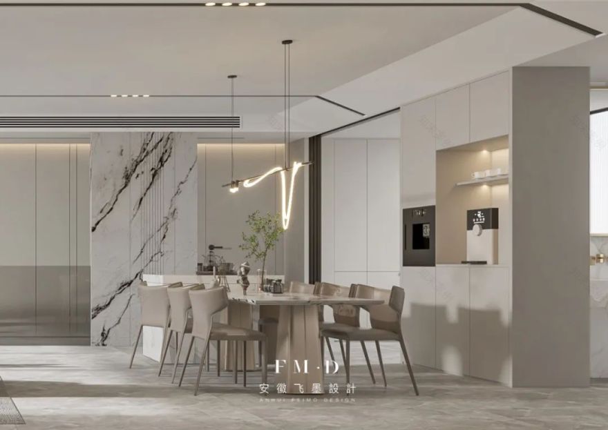 公园里地复式现代轻奢家居设计丨中国合肥丨安徽飞墨设计-26