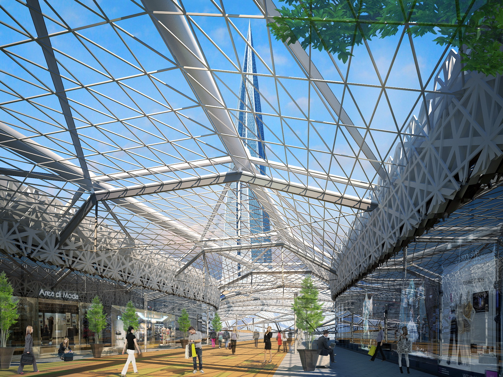 圣彼得堡“拉克塔流”交通枢纽·室内设计的新篇章-7