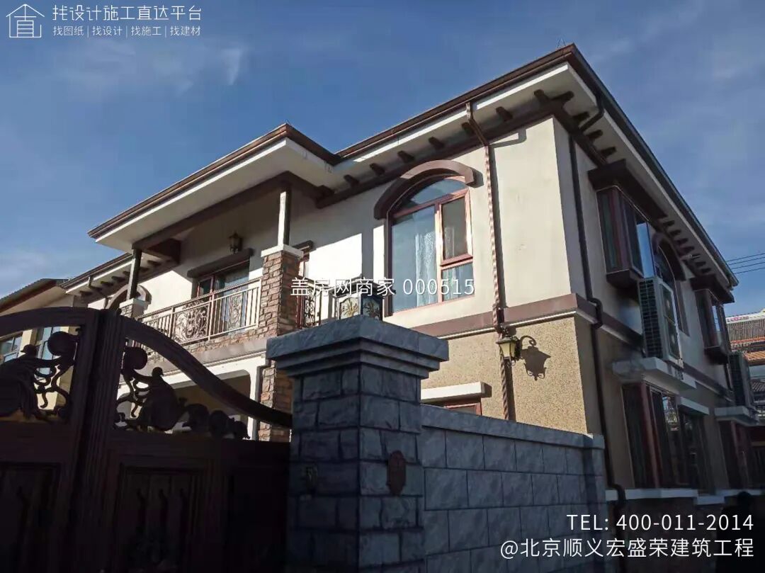 【施工队案例】安徽阜阳张家两层欧式别墅施工-16