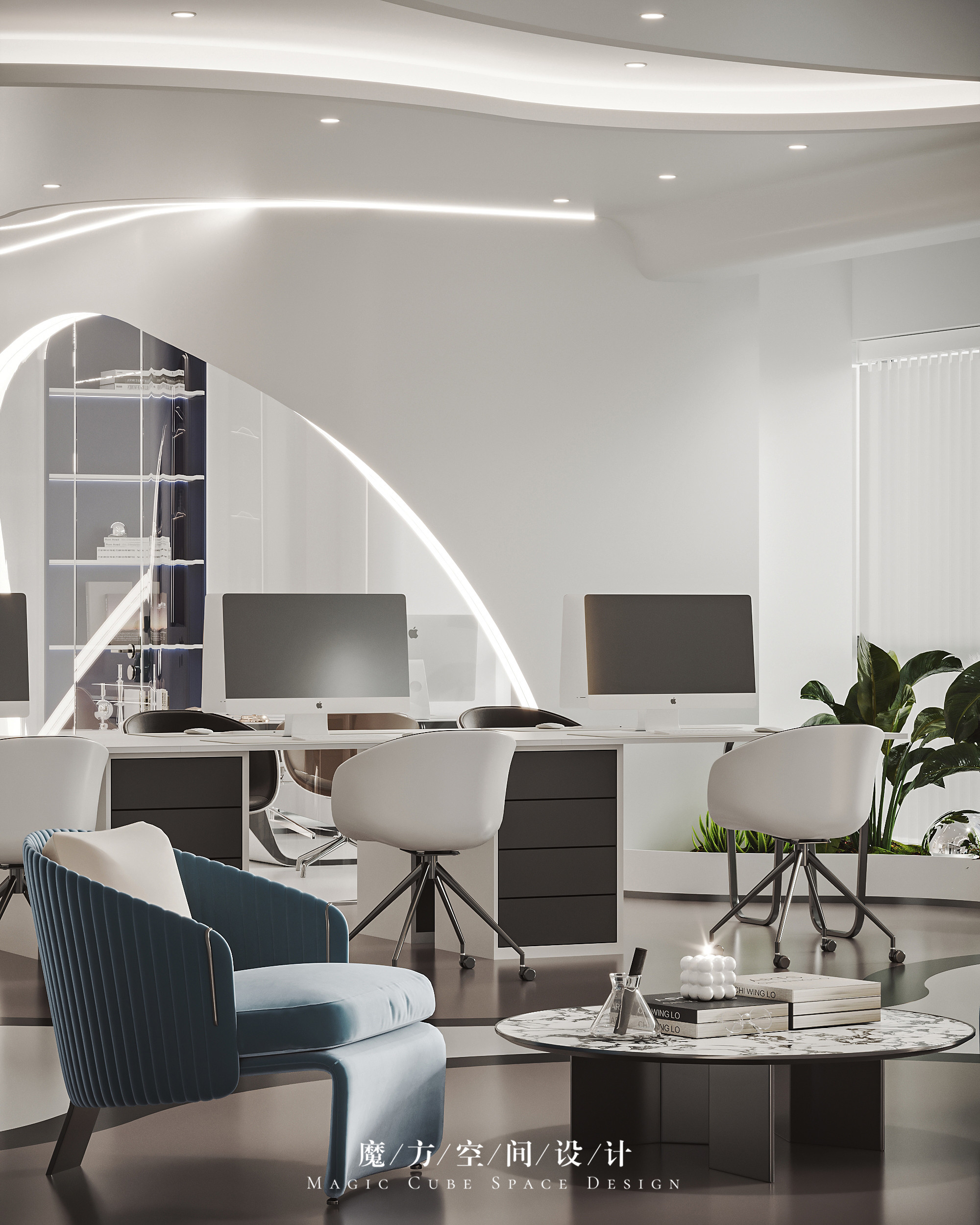 西安•曲江文创中心办公室商业空间设计项目丨中国西安丨魔方空间设计-21