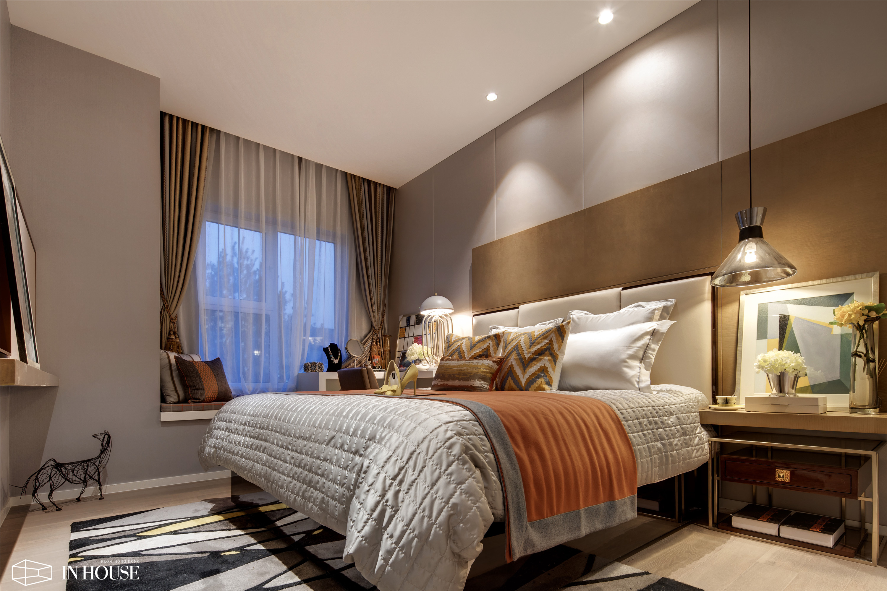 融创中新国际城95㎡样板间软装设计——INHOUSE设计-14