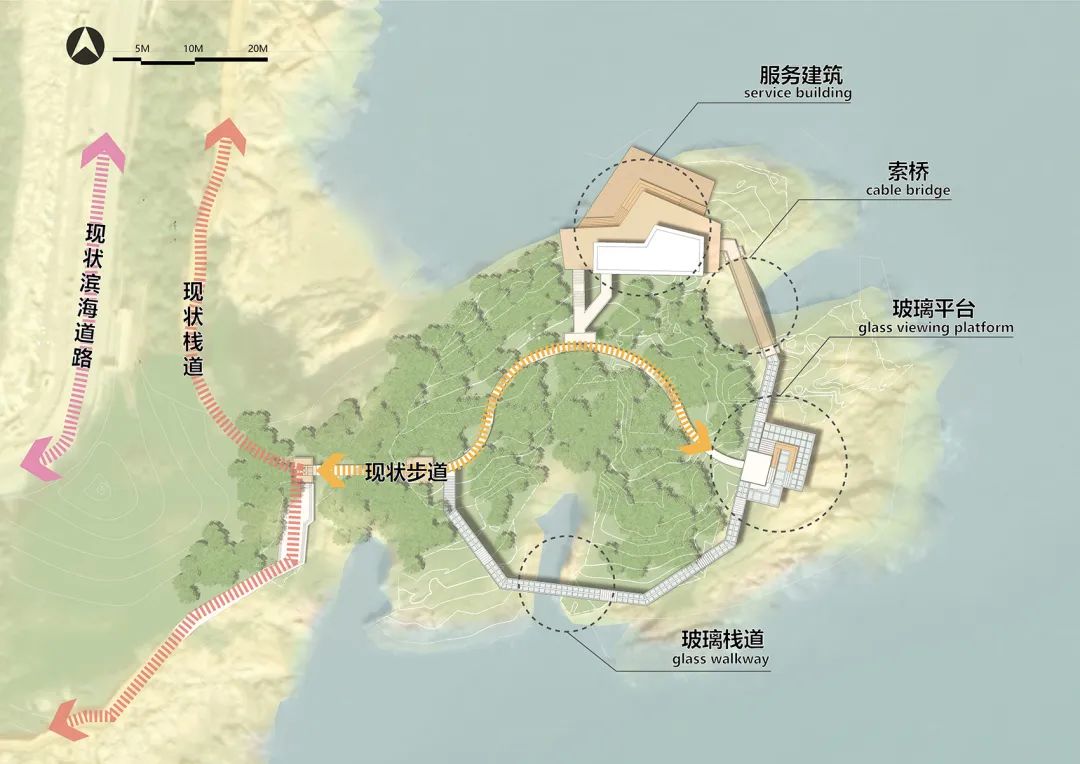 宁波松兰山旅游度假区玻璃栈道丨萨尔瓦多滨海丨上海赤地设计事务所-15