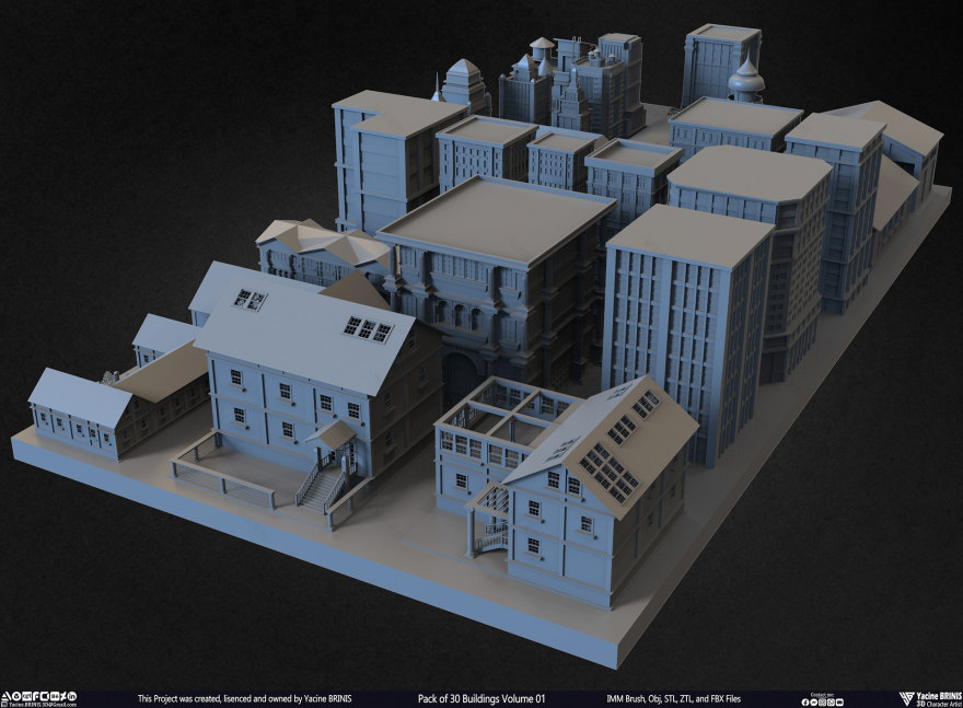 30 座建筑模型包丨Yacine BRINIS-37