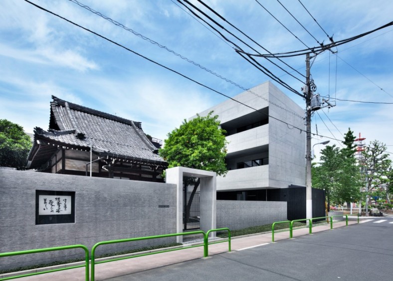 东京市中心佛教寺庙新混凝土建筑改造丨日本东京丨Satoru Hirota Architects-0