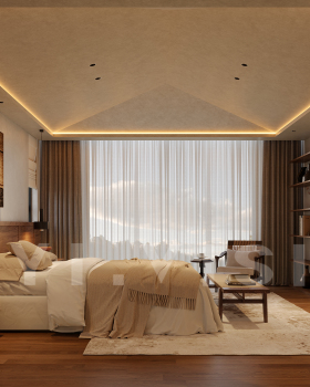 自然肌理|民宿卧室里的侘寂式温柔