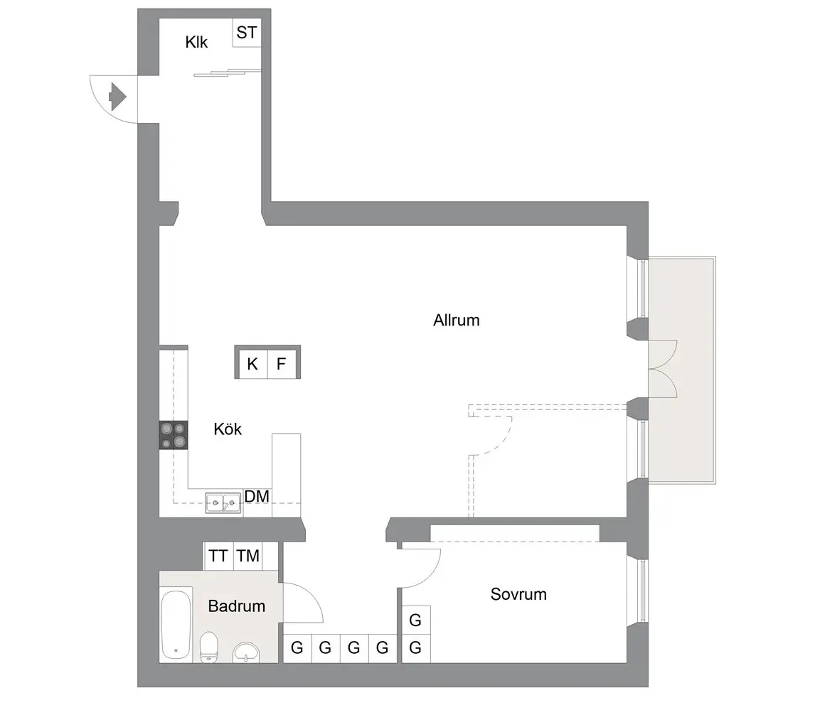 瑞典公寓巧变三居室-19