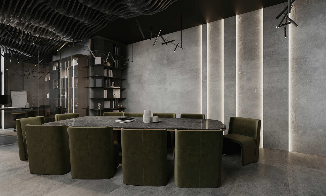 乌克兰基辅 115㎡办公空间设计-4