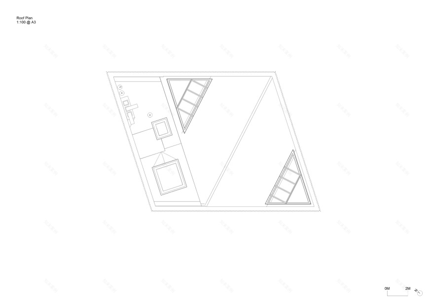 金字形神塔和菱形建筑丨英国伦敦丨Mole Architects-75