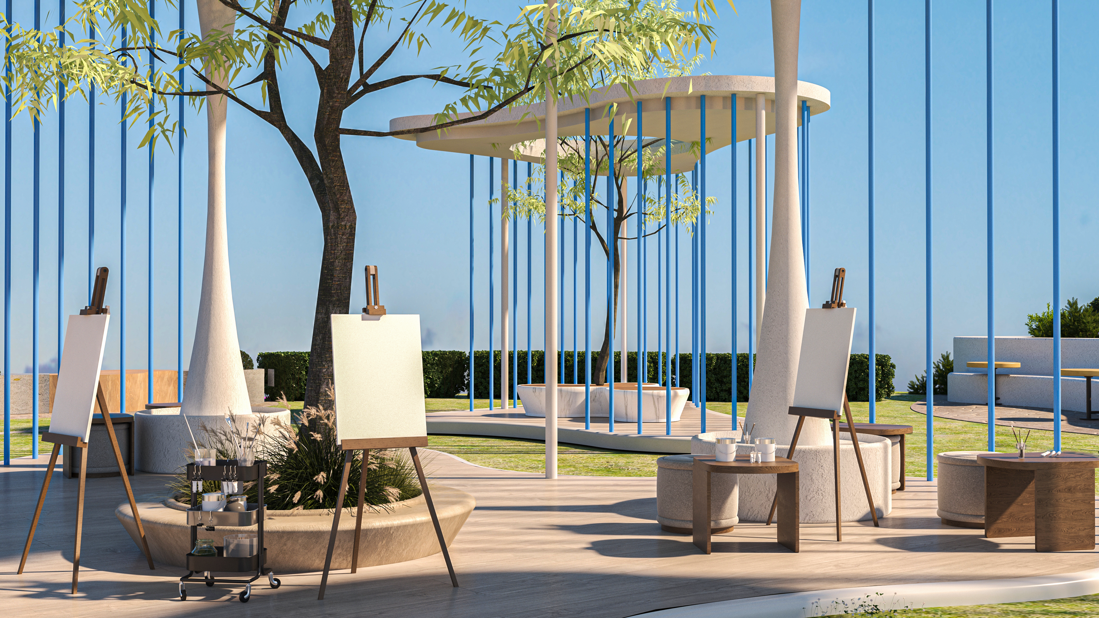 Sitting Pergola（美术学院休憩凉棚）-5