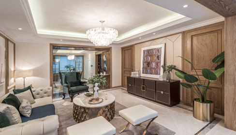 麗山国际六期样板房 | 现代中式 vs 简约美式-8