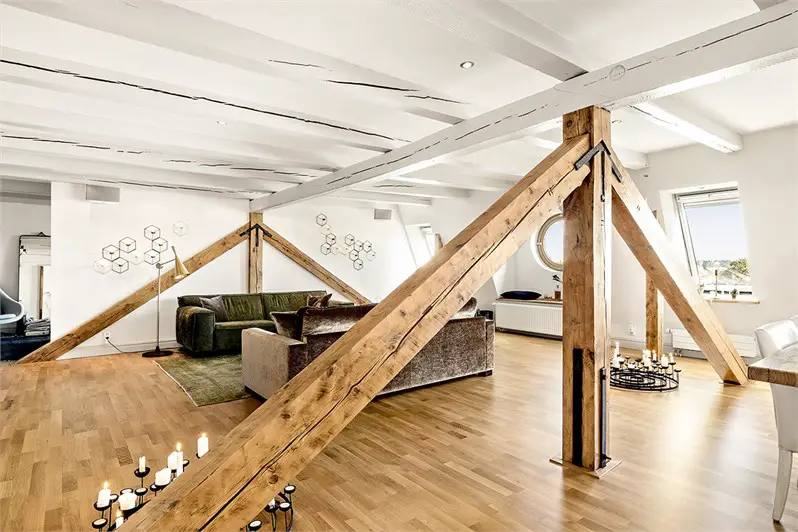 旧屋新生，木梁打造别样魅力空间-4