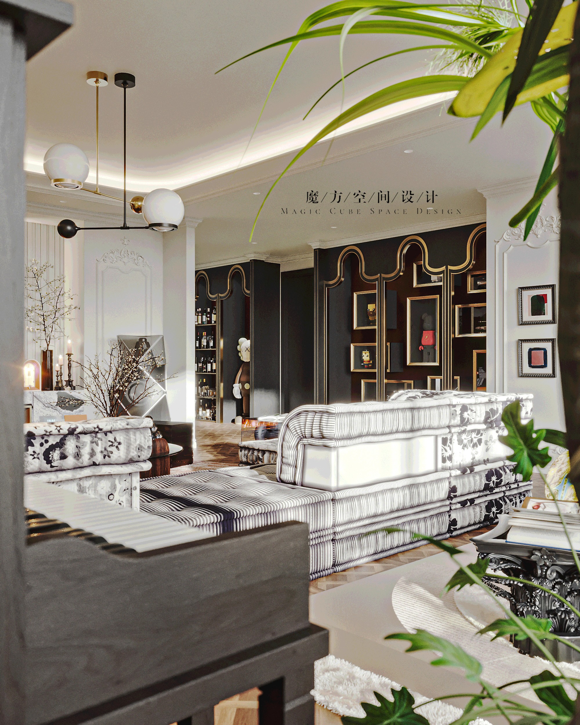 天津•法式复古住宅设计项目丨中国天津丨魔方空间设计-22