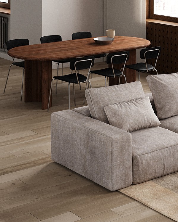 中性色系公寓设计  不一样的设计感-3