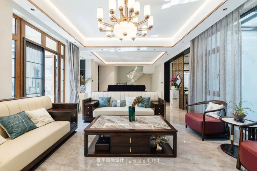 MHOO|绿城诚园380㎡中式轻奢:在时光里,晕染东方诗意-22