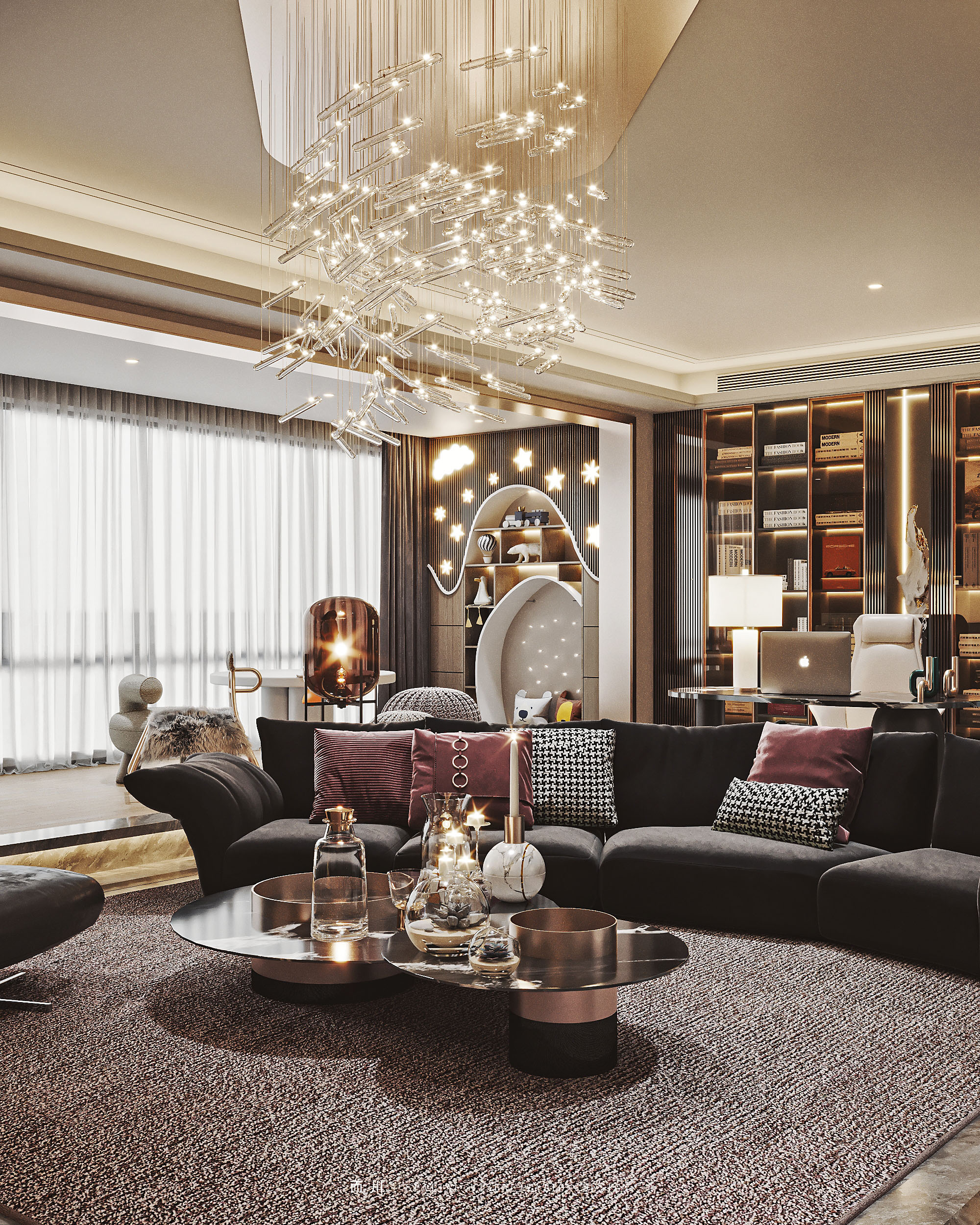 意式轻奢丨而川空间可视化工作室-5