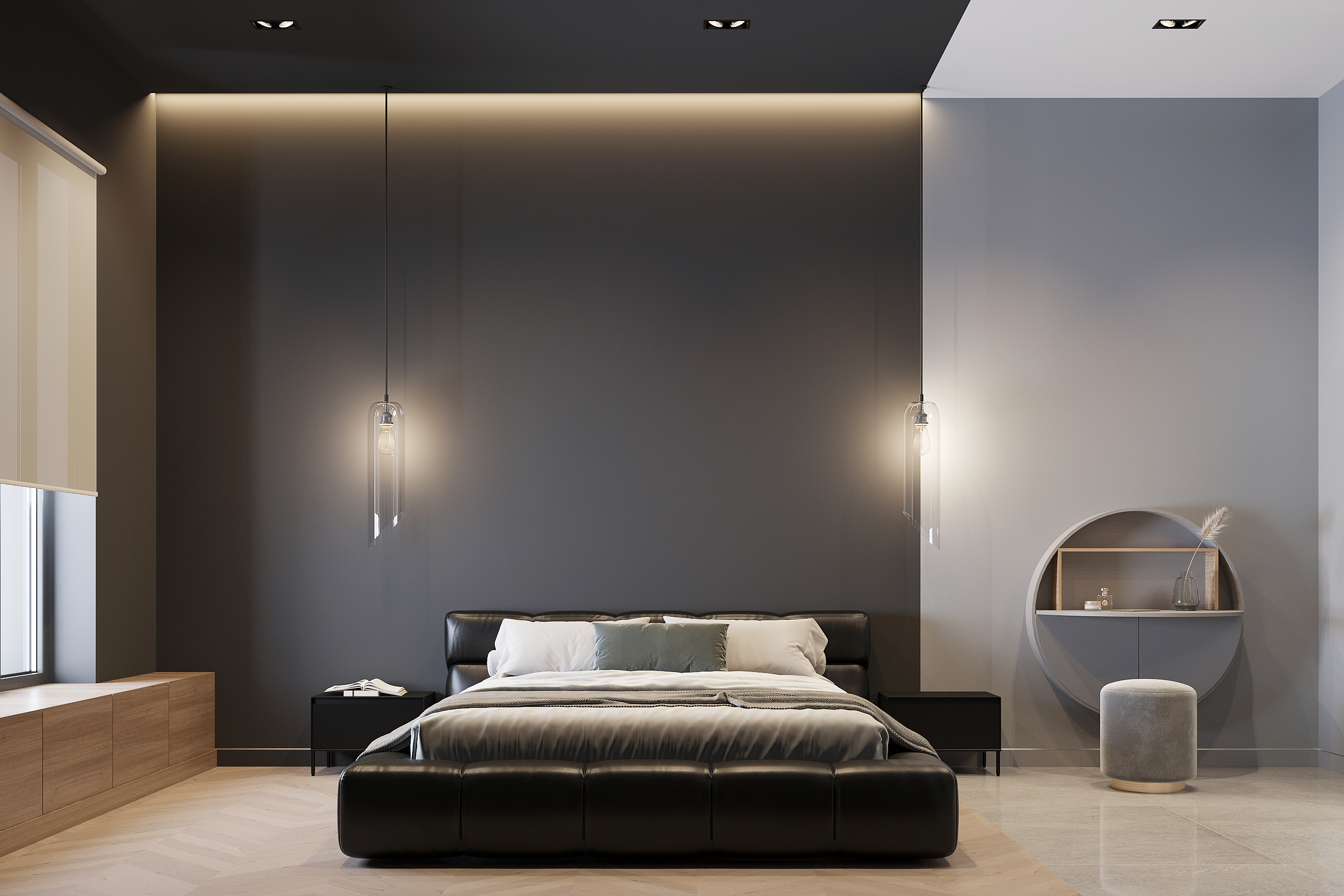 黑色版房屋室内装饰丨Golub Architects-22