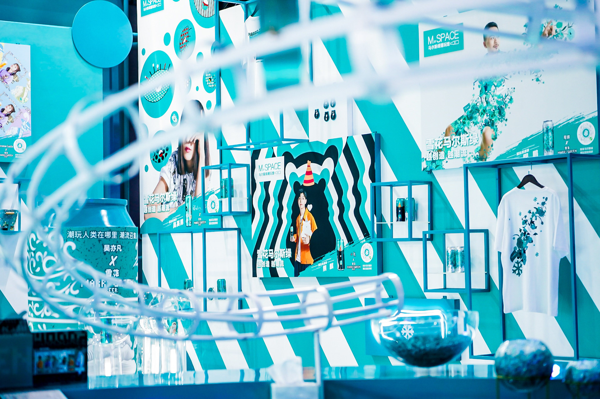 2020 华润雪花马尔斯绿啤酒展台设计-21