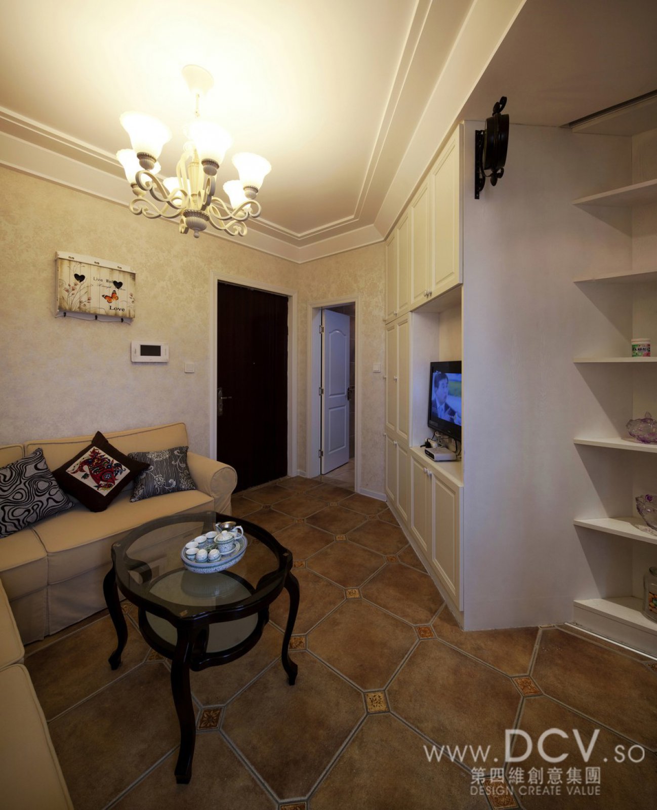 50㎡魏玛公馆高端小户型住宅功能室内设计  DCV第四维创意集团-13