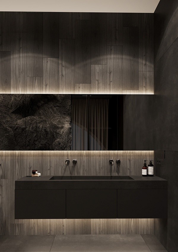 高级黑+简洁白的住宅设计--高级有范儿-20