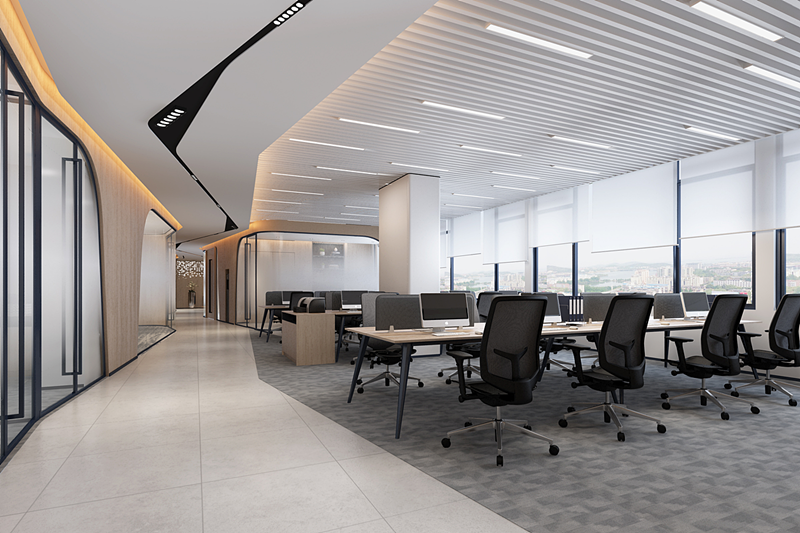 西安科技类企业办公室装修丨中国西安-2