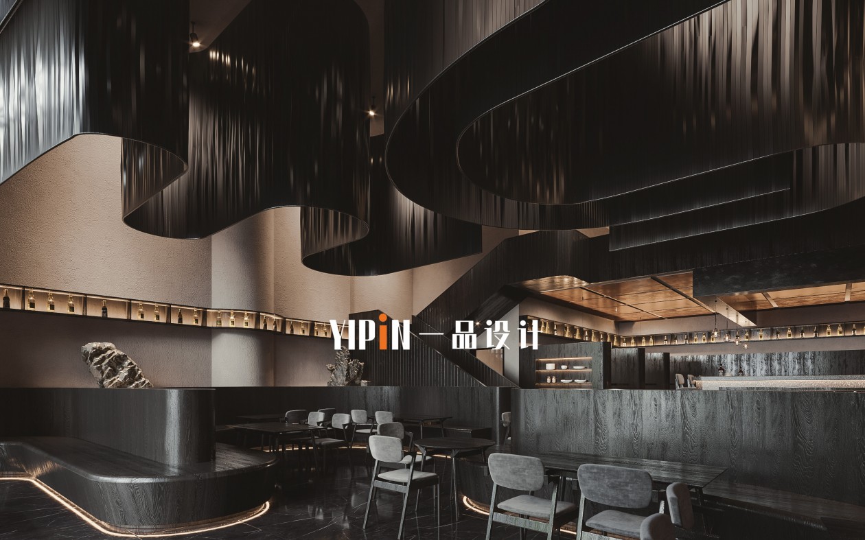 暗黑系挑空餐厅-0