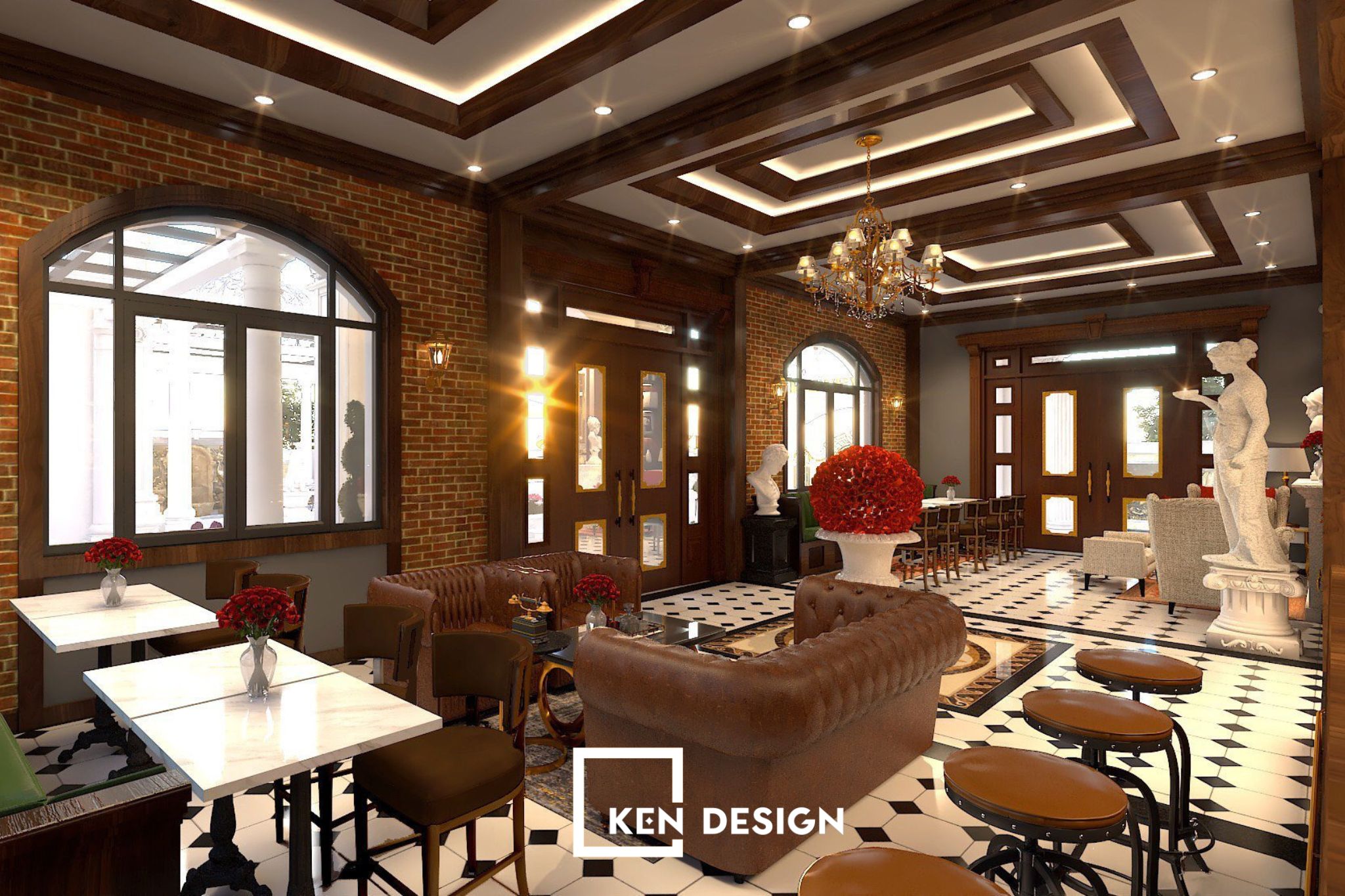 De Lu·ury Coffee设计项目丨越南河内丨KenDesign-29