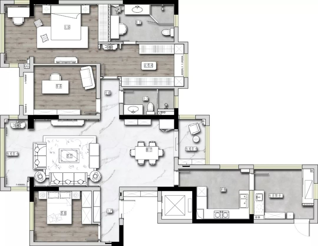 【实景新作】160㎡美式轻奢，沉淀在时光里的浪漫-27
