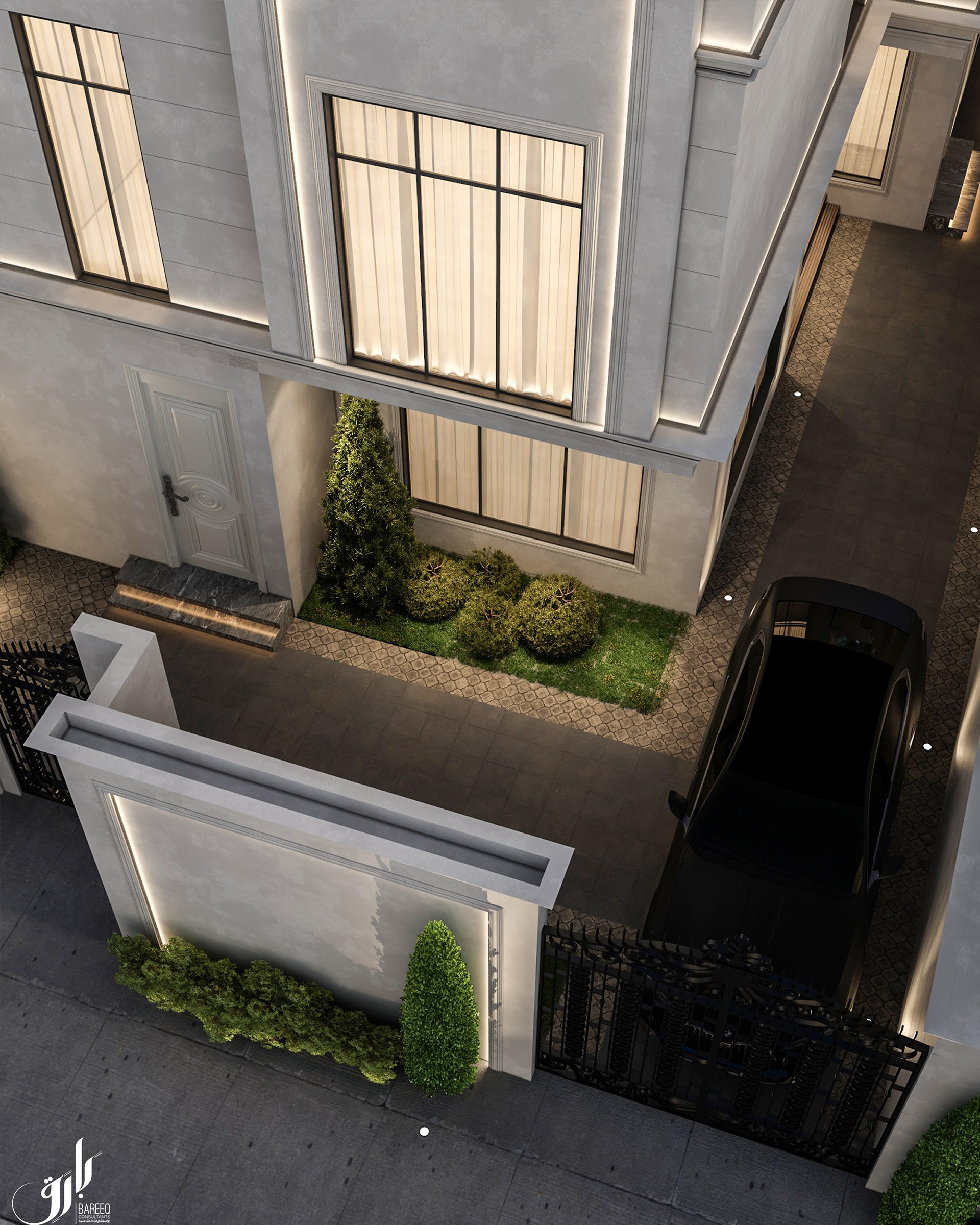 KSA 别墅项目的新外观施工图丨Bariq Consultants-14