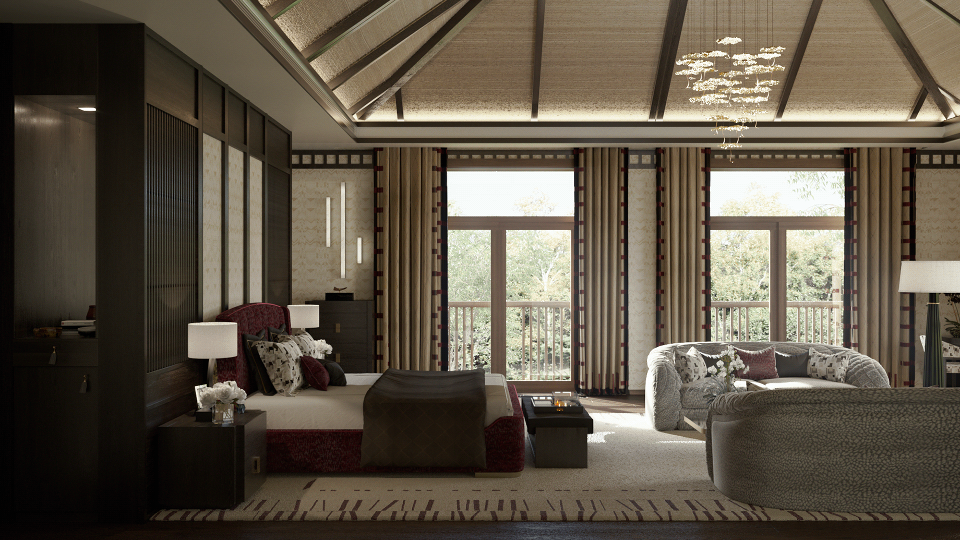 亚洲风格民族酒店概念设计丨Enze Architects-15