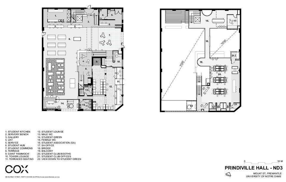 诺特丹大学学生中心，澳大利亚 / Cox Architecture-29
