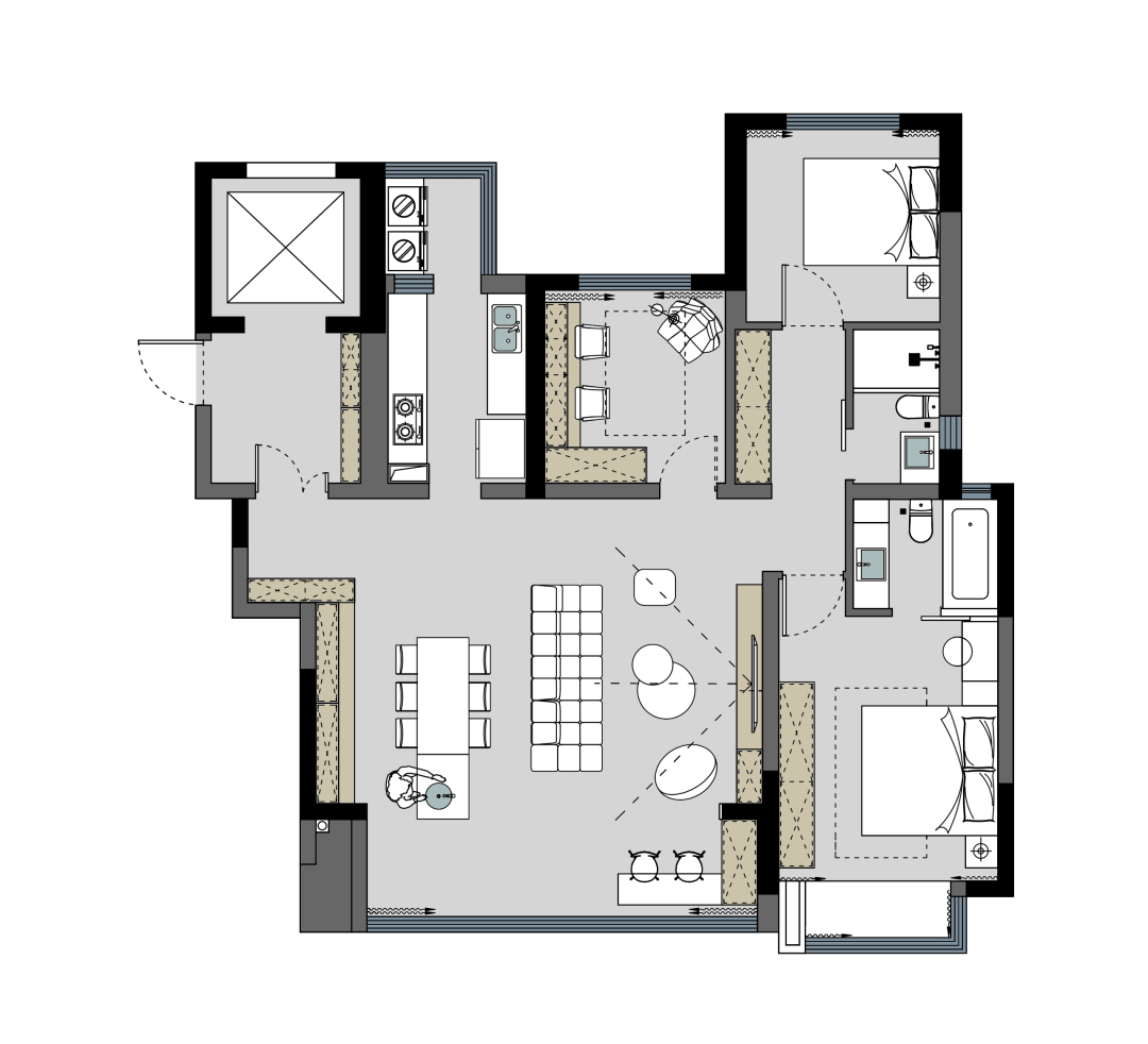 成都壹二私宅 · 简约温馨的现代家居设计丨中国成都丨壹二设计-64