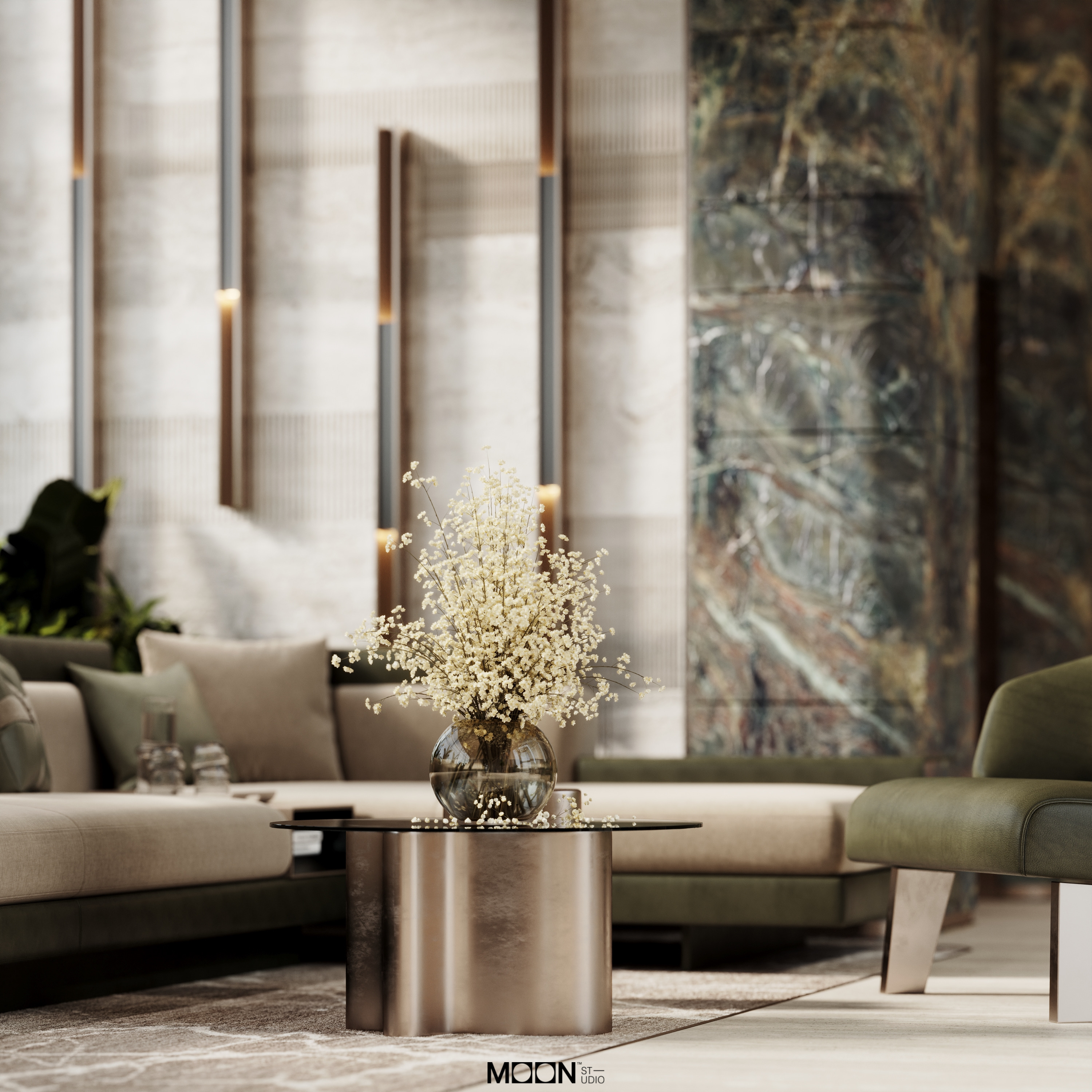 学校接待区设计项目丨沙特阿拉伯丨Moon Studio-11