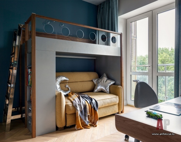 莫斯科带石膏浮雕及定制家具的现代公寓设计丨俄罗斯莫斯科丨Евдокимова Ольга,Зайцева Олеся-47