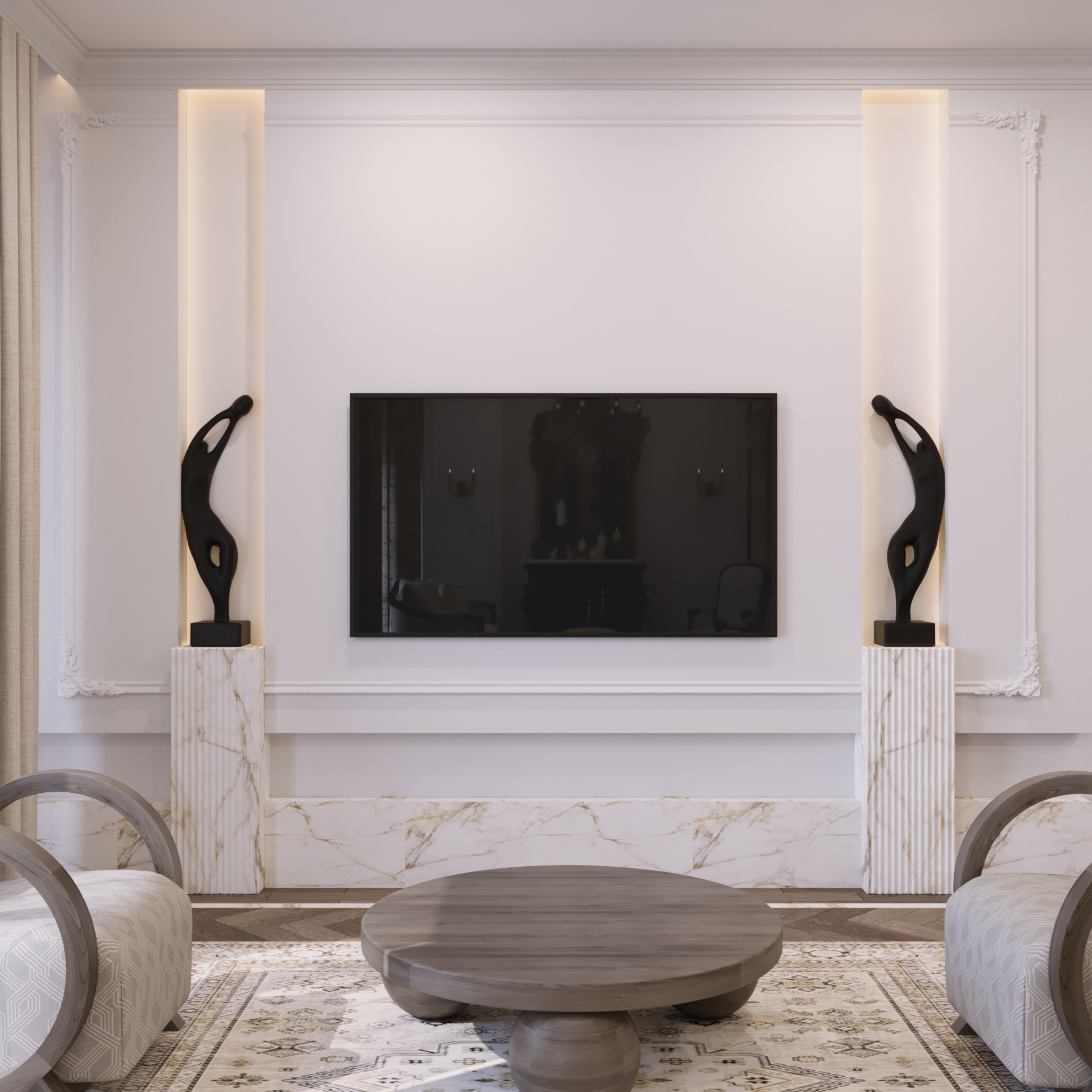 法式风格别墅丨No5 Designs-15