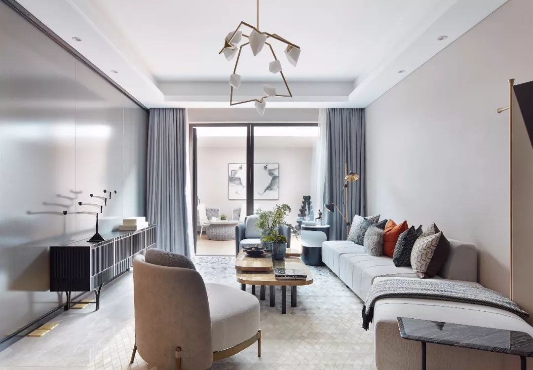 高级灰++爱马仕橙,广州别墅打造优雅家居风丨中国广州丨星艺装饰广州总部-16