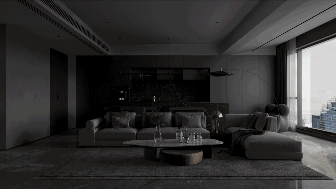 重庆壹号院暗黑风格现代极简设计丨中国重庆丨空一筑造-41