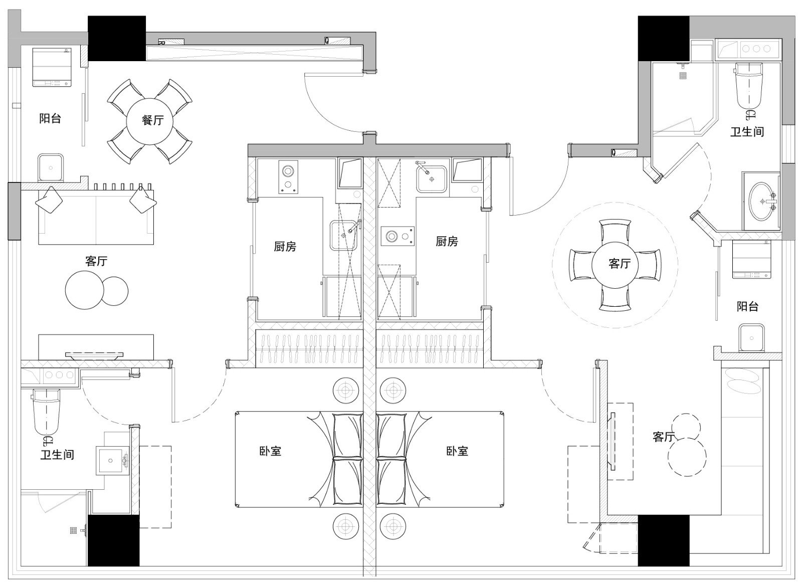 浦江意优国际精装公寓  Pin Design致品空间-21