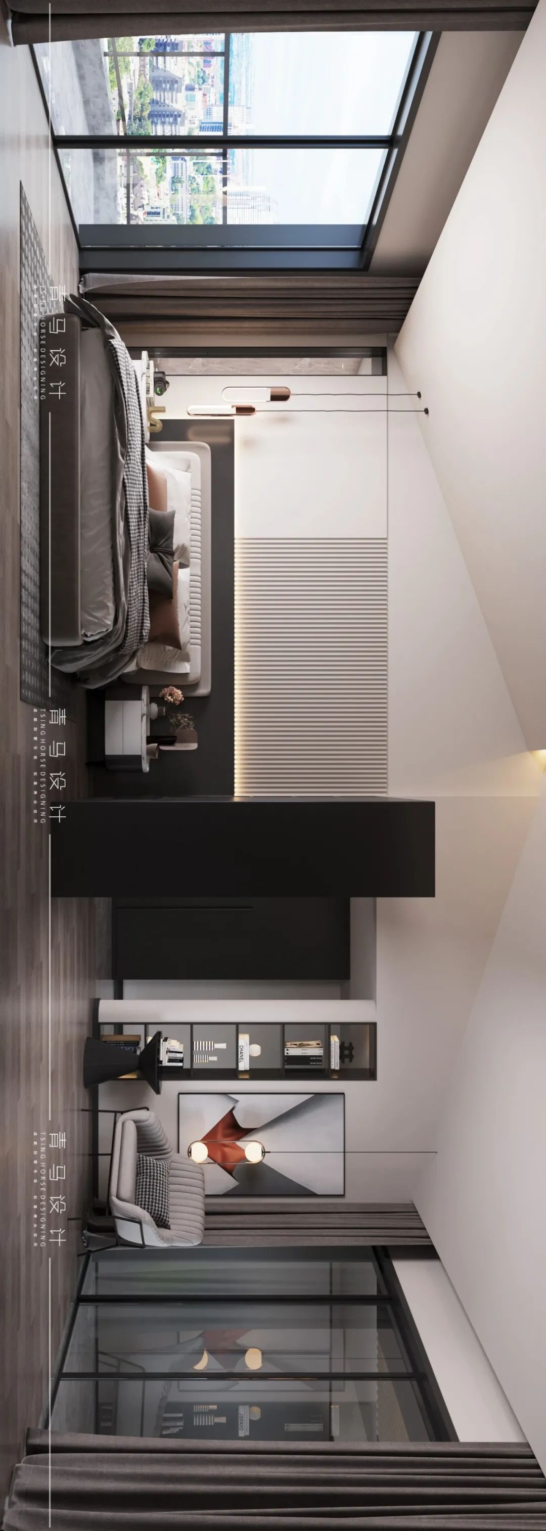 龙湖香醍国际顶楼复式设计丨青马别墅空间设计-54