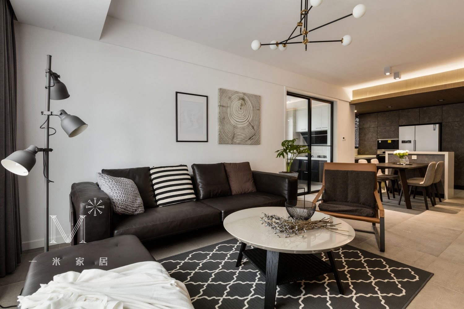 【一米家居】 ◣ 年 轮 ◥ 115m2 现代风-9