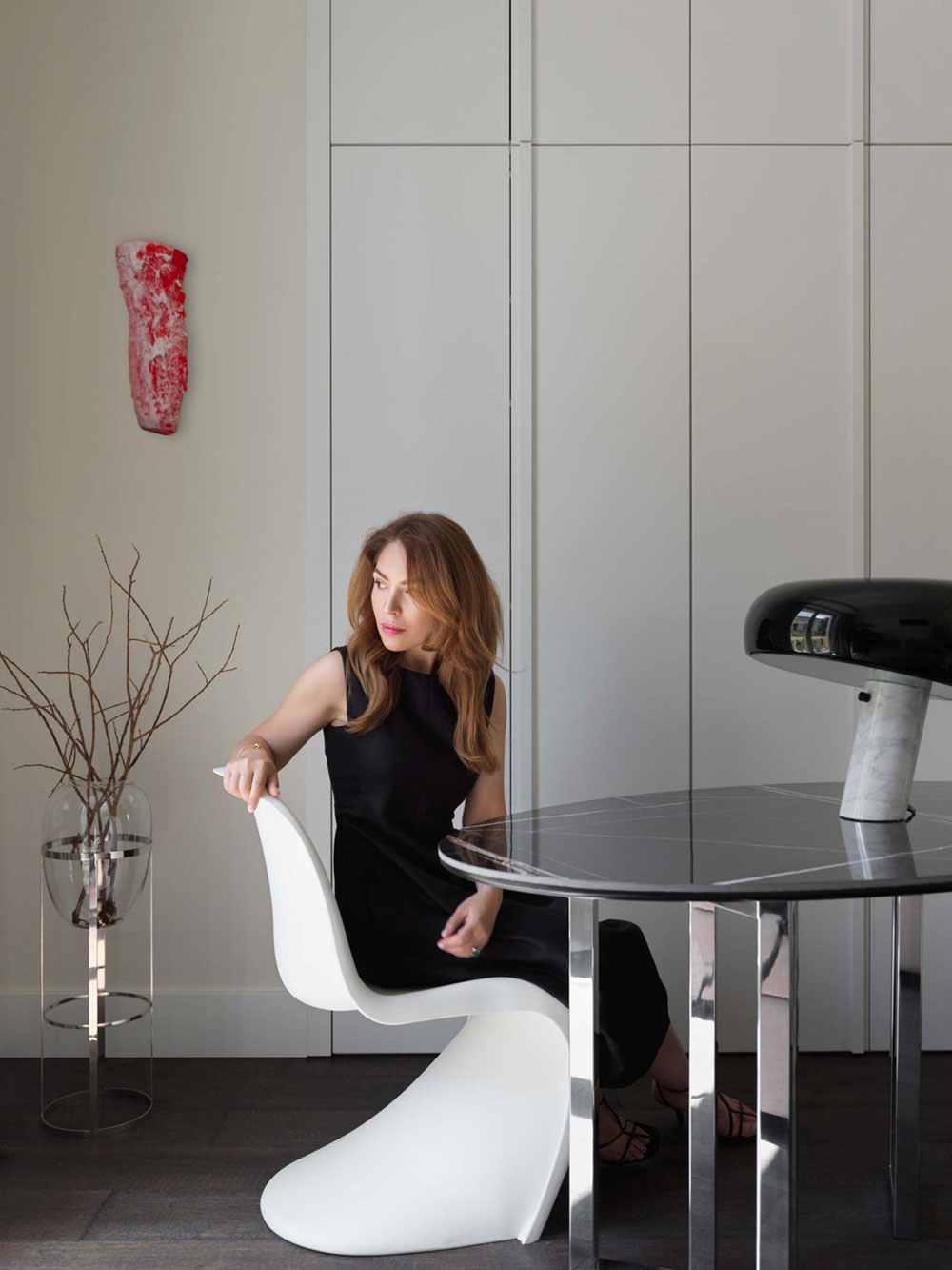 莫斯科斯大林式建筑中带时髦家具的明亮公寓(85 平方米)-5