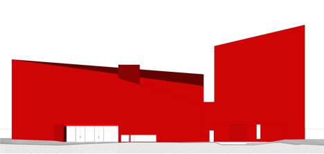 Casa das Artes art and culture centre with bright red walls-50