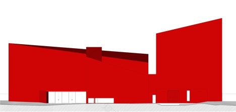 Casa das Artes art and culture centre with bright red walls-50