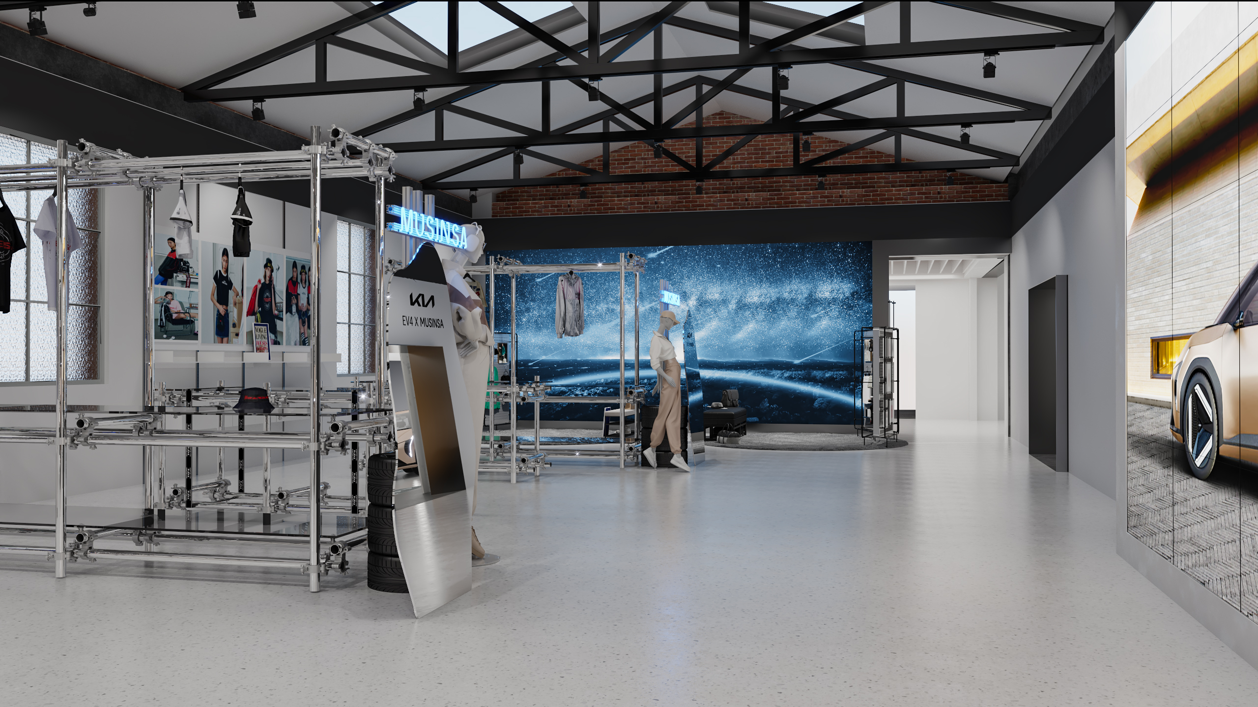 kia ev4电车，汽车展厅-10