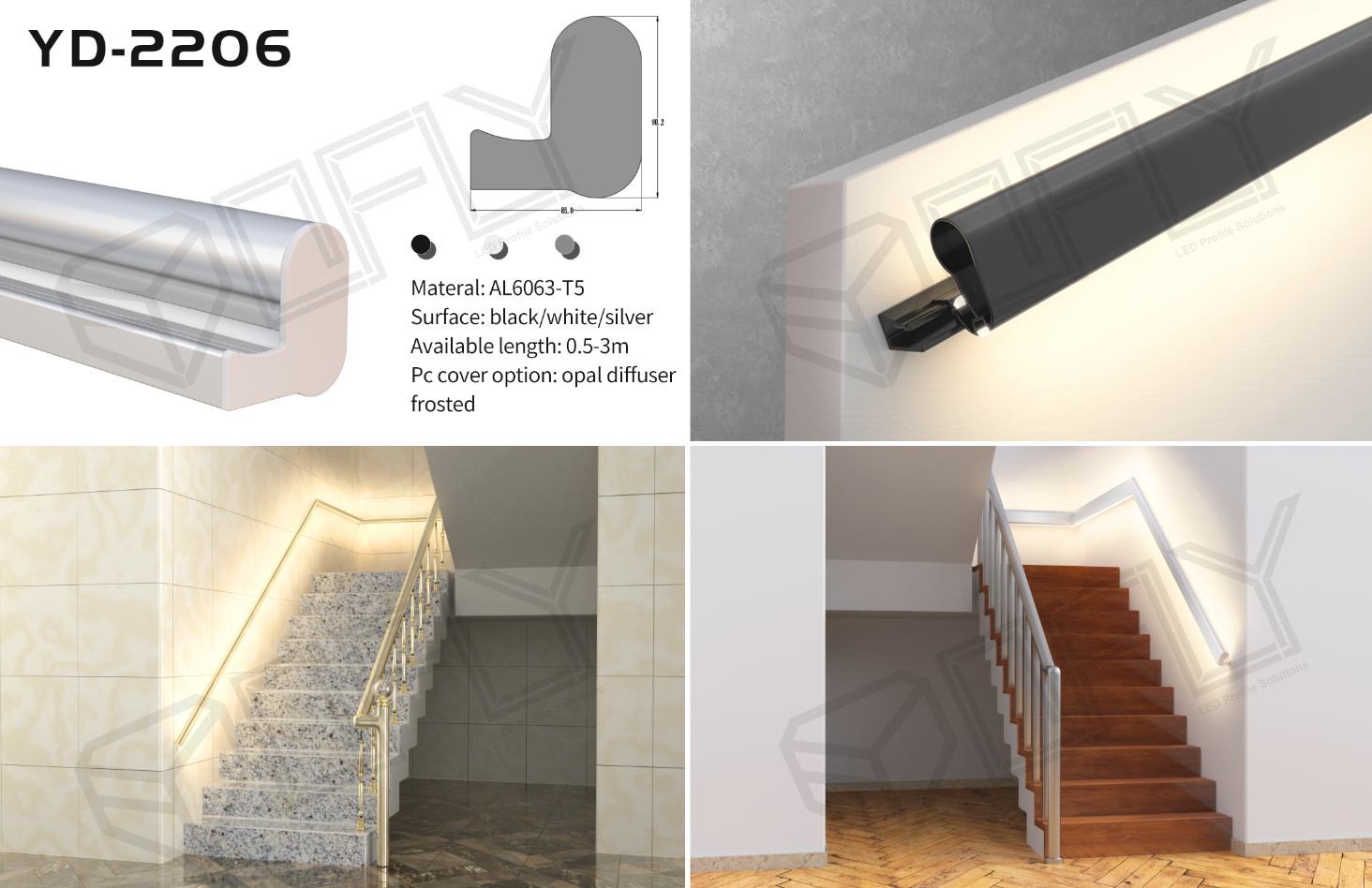 2022 New Design of Aluminum LED Profile-1