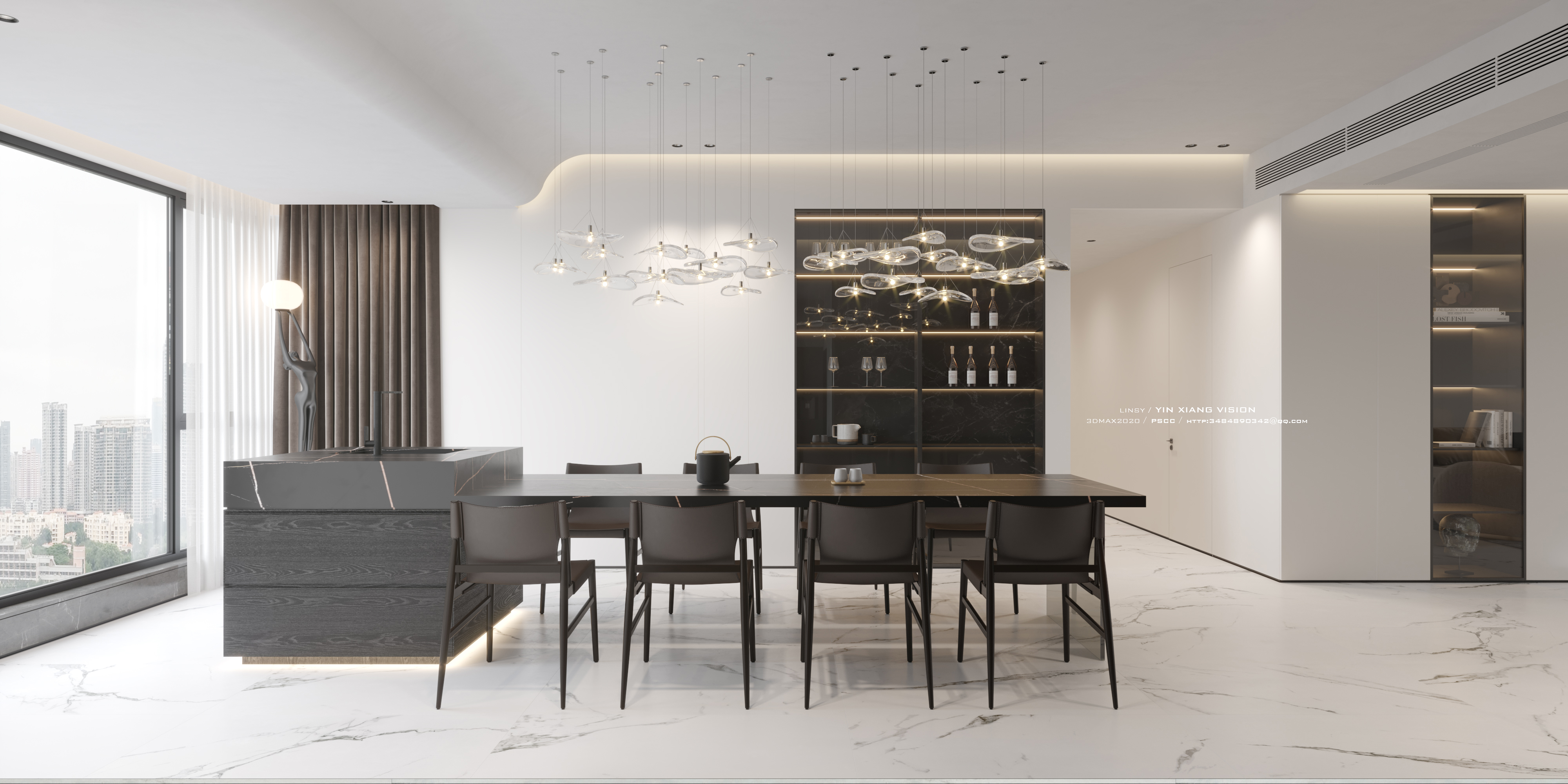 两套现代住宅表现-23