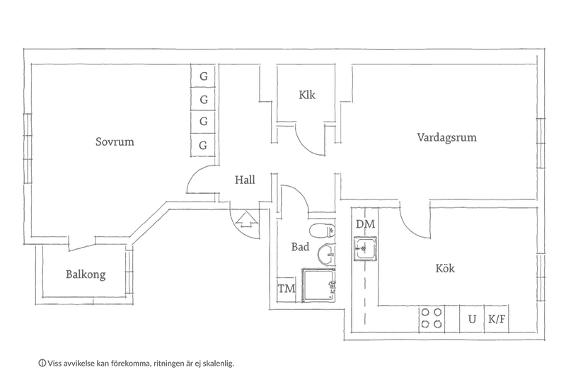 瑞典旧楼温馨两居室设计-1