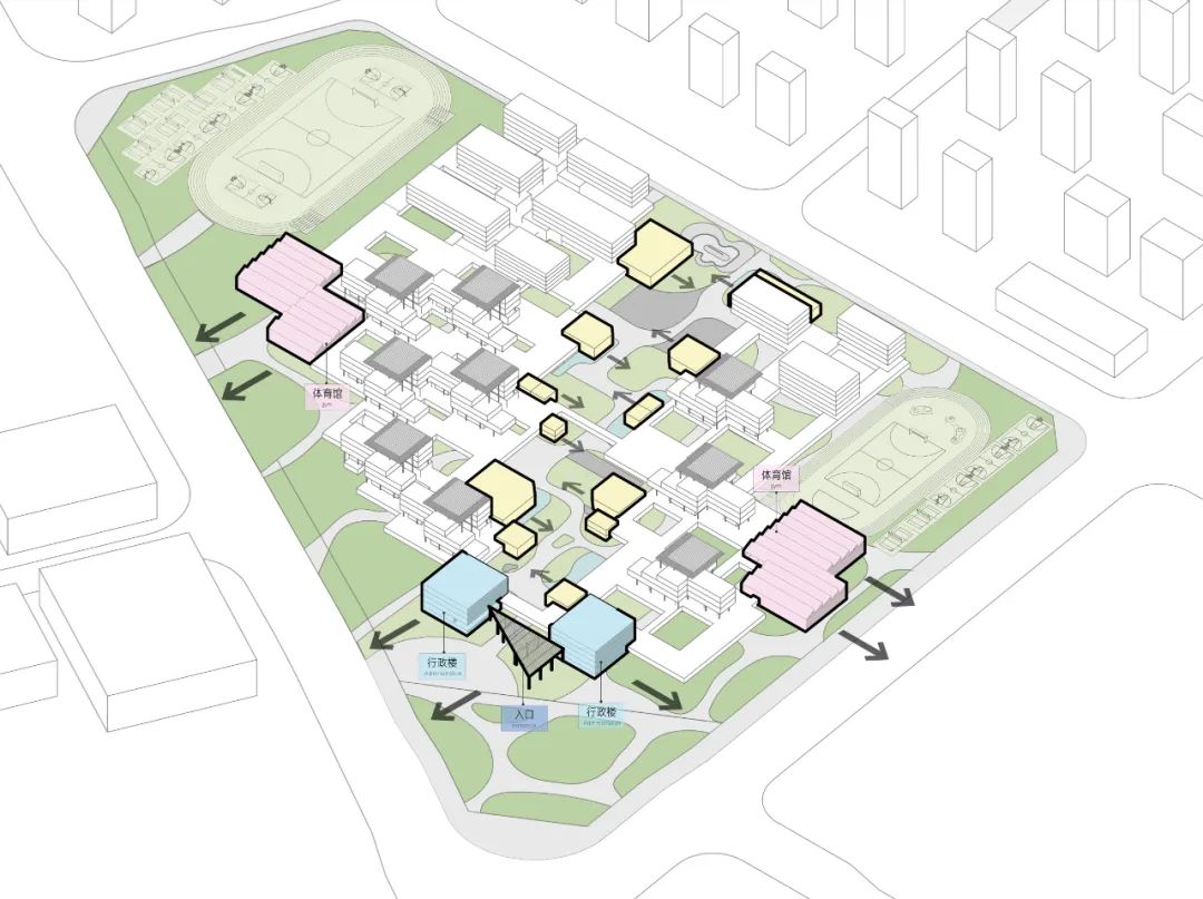 中标候选方案 | 聚落景观学习谷：佛山一中顺德学校/ 众建筑+广州瑞华-41