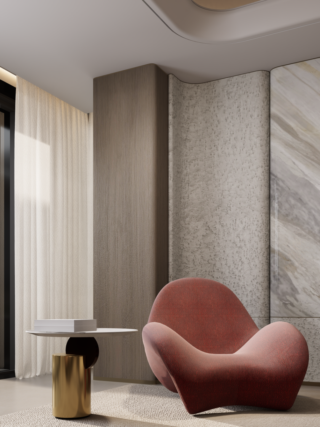 MORNING·私宅|金沙大境湾300㎡轻奢跃层，都市新贵的艺术栖居。-36