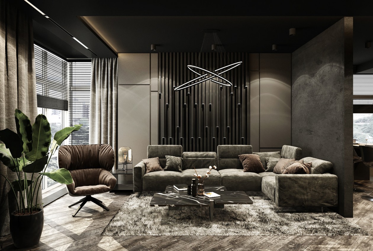 黑色炫酷家居风，猛男的最爱-0